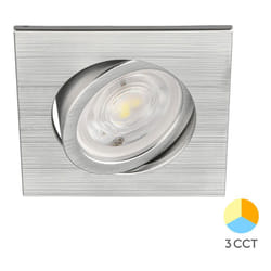 Braytron - Spot led encastrable 3en1 carré alu 7W IP20