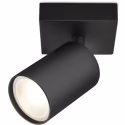 Le spot saillie BETA-T2 Alu GU10 35W Noir peut être fixé au plafond ou au mur sur tous types de support, plâtre, béton. Il a  ...