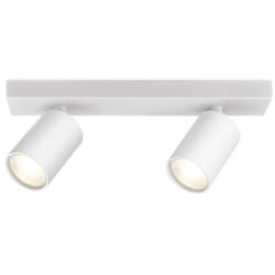 Braytron - Plafonnier 2 spots saillies BETA-W1 Alu GU10 2x35W Blanc