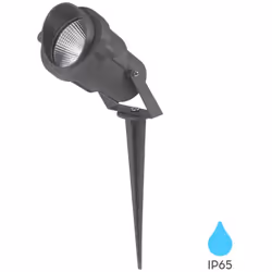Spot LED Piquet 9W – Étanche IP65 – Aluminium Gris – BRAYTRON Illuminez vos extérieurs avec style et efficacité grâce au spot ...