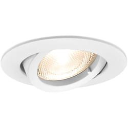 Braytron - Support de spot rond blanc orientable GU10/GU5.3 IP20