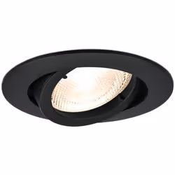 Ce support de spot rond noir orientable GU10/GU5.3 IP20, se complète avec une ampoule MR16 GU5.3/GU10 et la douille qui corre ...