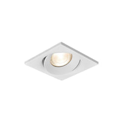 Braytron - Fixation spot Tetra-E3, carré, blanc, orientable, longueur et largeur 90mm, aluminium