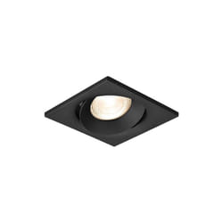 Braytron - Fixation spot Tetra-E4, carré, noir, orientable, longueur et largeur 90mm, aluminium