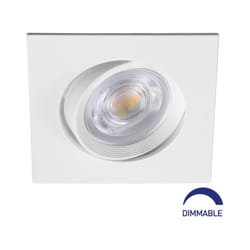 Braytron - Spot led encastrable 3en1 carré blanc 7W IP20 Dimmable