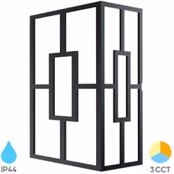 Applique Murale LED 20W 3en1 IP44 IK08 – BRAYTRON L'applique murale LED 20W BRAYTRON modèle BG37-00481 est idéale pour éclair ...
