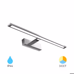 Applique LED miroir chrome 12W 3en1 IP44