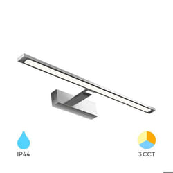 Applique LED miroir chrome 12W 3en1 IP44