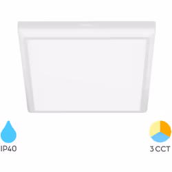 Plafonnier LED blanc encastrable ou saillie 20W 3-en-1 carré – BRAYTRON BP04-72080 Optimisez votre éclairage intérieur avec l ...