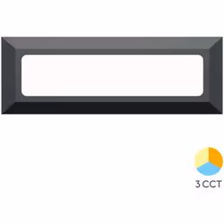 Applique LED murale Vekta-B Braytron 3W 180lm 3en1 Noir IP65 Apportez élégance et performance à vos espaces extérieurs avec l ...
