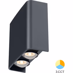 Illuminez votre extérieur avec l'applique murale extérieure 4W 320lm 3CCT IP65 : Cette applique murale extérieure de 4W offre ...