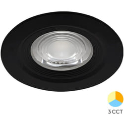 Spot LED encastrable étanche 3en1 rond noir 7W IP54