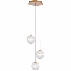 Suspension décorative 3xG9 10W – BV01-00022 – Style élégant doré Apportez une touche d'élégance à votre intérieur avec la sus ...