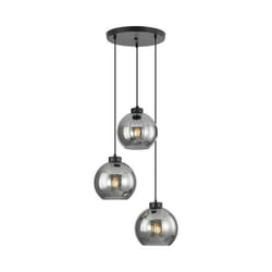 Suspension décorative - BV - BV01-00051 - Verre fumé - 3xE27 - 23W - Design contemporain