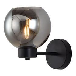 Applique murale décorative 1xE27 23W IP20 – Verre fumé