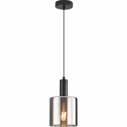 Illuminez votre intérieur avec style grâce à notre suspension décorative moderne. Son diffuseur en verre fumée apporte une to ...