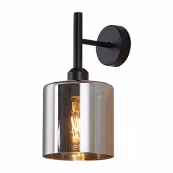 Applique murale décorative 1xE27 23W en verre fumé – Modèle BV01-00073 Offrez une ambiance élégante et contemporaine à vos in ...