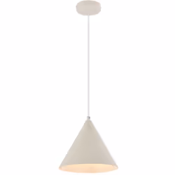 Suspension décorative 1xE27 23W IP20 – Métal blanc – Modèle BV05-00060 La suspension décorative 1xE27 23W IP20 BV05-00060 com ...