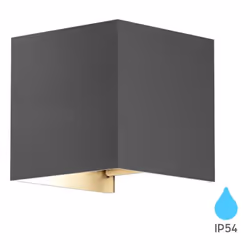 Applique Murale Carrée Extérieure 1xG9 IP54 – BG38-03402 Design compact en aluminium pour un éclairage extérieur moderne L'ap ...