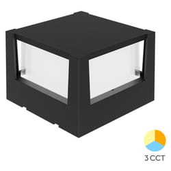 Applique LED murale carré Braytron 15W 1450lm 3en1 Noir IP65