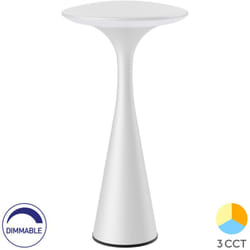 Lampe de table 3W 300lm 3en1 IP44 Blanc dimmable