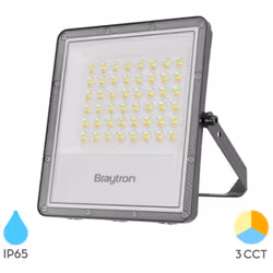 Projecteur LED 50W 3en1 5500lm IP65 IK06 – BRAYTRON Le projecteur LED 50W 3en1 est conçu pour offrir un éclairage extérieur p ...