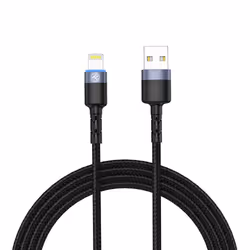 Tellur TLL155373, 1,2 m, Lightning, USB A, Mâle, Mâle, Noir