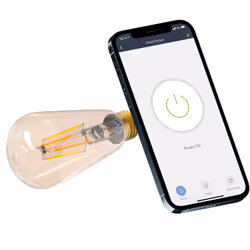 Tellur WiFi Filament Smart Bulb E27, 6W, ampoule LED Blanc chaud, Blanc