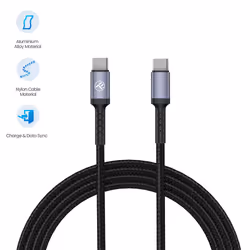 Tellur TLL155374 câble USB 1 m USB C Noir