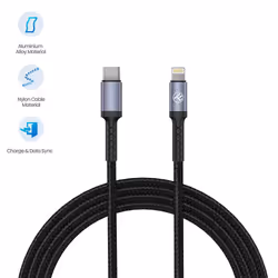 Tellur TLL155384 câble Lightning 1 m Noir