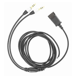 Tellur TLL416003 changeur de genre de câble Quick Disconnect 2 x 3.5 mm Noir