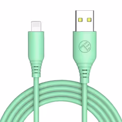 Tellur TLL155398, 1 m, Lightning, USB A, Mâle, Mâle, Vert