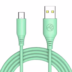 Tellur TLL155401, 1 m, USB A, USB C, USB 2.0, Vert