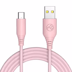 Tellur TLL155402, 1 m, USB A, USB C, USB 2.0, Rose