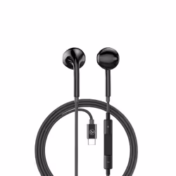 Tellur TLL162262 écouteur/casque Avec fil Ecouteurs Appels/Musique USB Type-C Noir