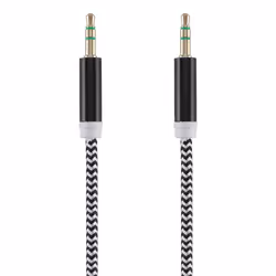 Tellur TLL311071, 3,5mm, Mâle, 3,5mm, Mâle, 1 m, Noir, Blanc
