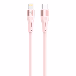 Tellur TLL155551, 1 m, Lightning, USB C, Mâle, Mâle, Rose