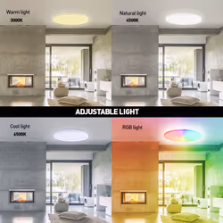 Tellur Smart WiFi Ceiling Light, RGB, wh éclairage de plafond LED 24 W