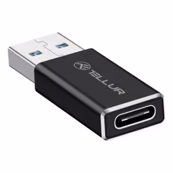 Tellur TLL155681 changeur de genre de câble USB-A USB-C Noir