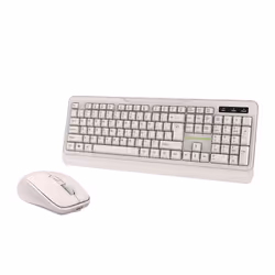 Tellur TLL491171, Taille réelle (100 %), Sans fil, RF sans fil, QWERTY, Crème, Souris incluse