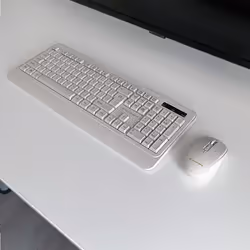 Tellur TLL491171 clavier Souris incluse Universel RF sans fil QWERTY Anglais américain Crème