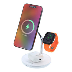 Tellur TLL151391 chargeur d'appareils mobiles Écouteurs, Smartphone, Smartwatch Blanc USB Recharge sans fil Intérieure