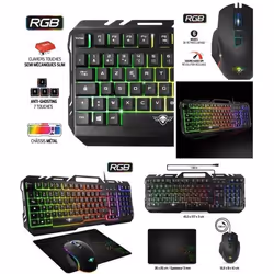 Pack GAMER - Spirit Of Gamer - PRO-MK5 - Souris RGB - Clavier RGB - Tapis souris inclus