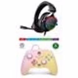 Manette de jeu - SPIRIT OF GAMER - XBOX ONE-S-X-PC Limonade rose - Sans fil - Vibration - 7.1 Surround Sound