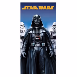 Serviette de plage Star Wars - Microfibre - 70x140 cm - Gris bleu et jaune