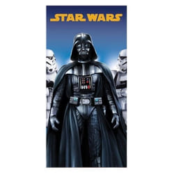 Serviette de plage Star Wars - Microfibre - 70x140 cm - Gris bleu et jaune