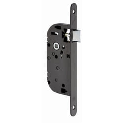 Coffre axe 40 nf métalux Bec de cane gauche noir euro-elzett - sans gâche réversible - G848E077K4L