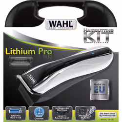 Wahl Lithium LED Pro Noir, Argent Lithium-Ion (Li-Ion)
