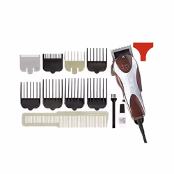 Wahl Magic clip Rouge, Acier inoxydable