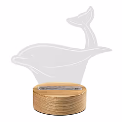 Rabalux 76002AKALI lumière décorative Figurine lumineuse décorative Transparent, Bois LED 2 W